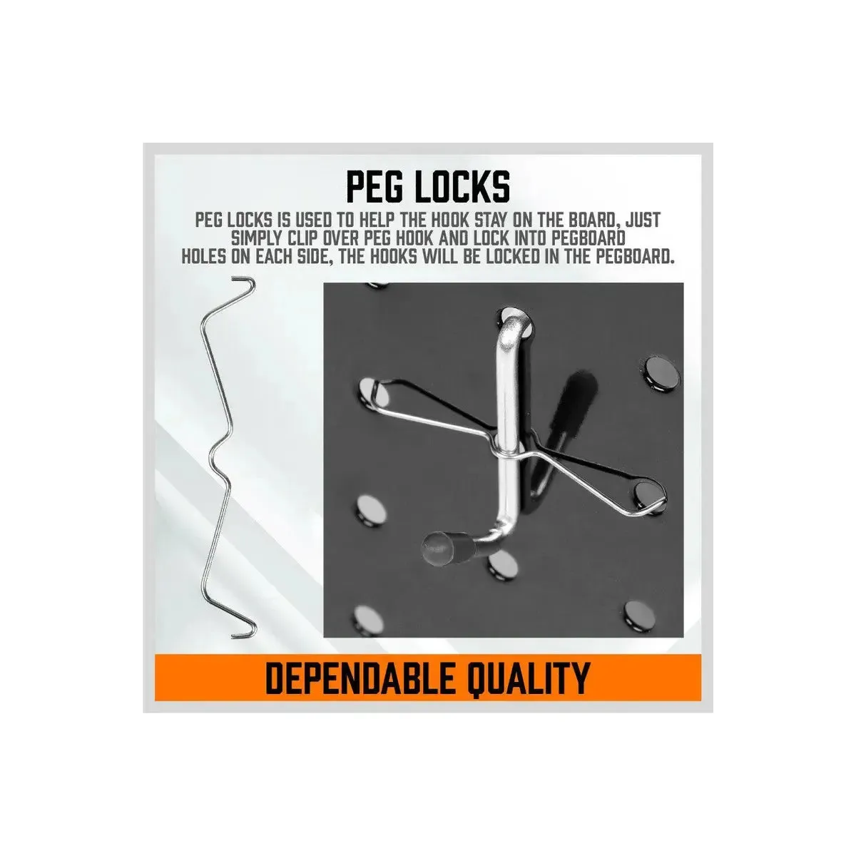 142 Piece Pegboard H00ks Assortment Kit