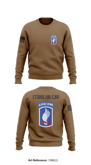173rd 1-91 Cav Store 1 Core Men's Crewneck Performance Sweatshirt - f9Rk35