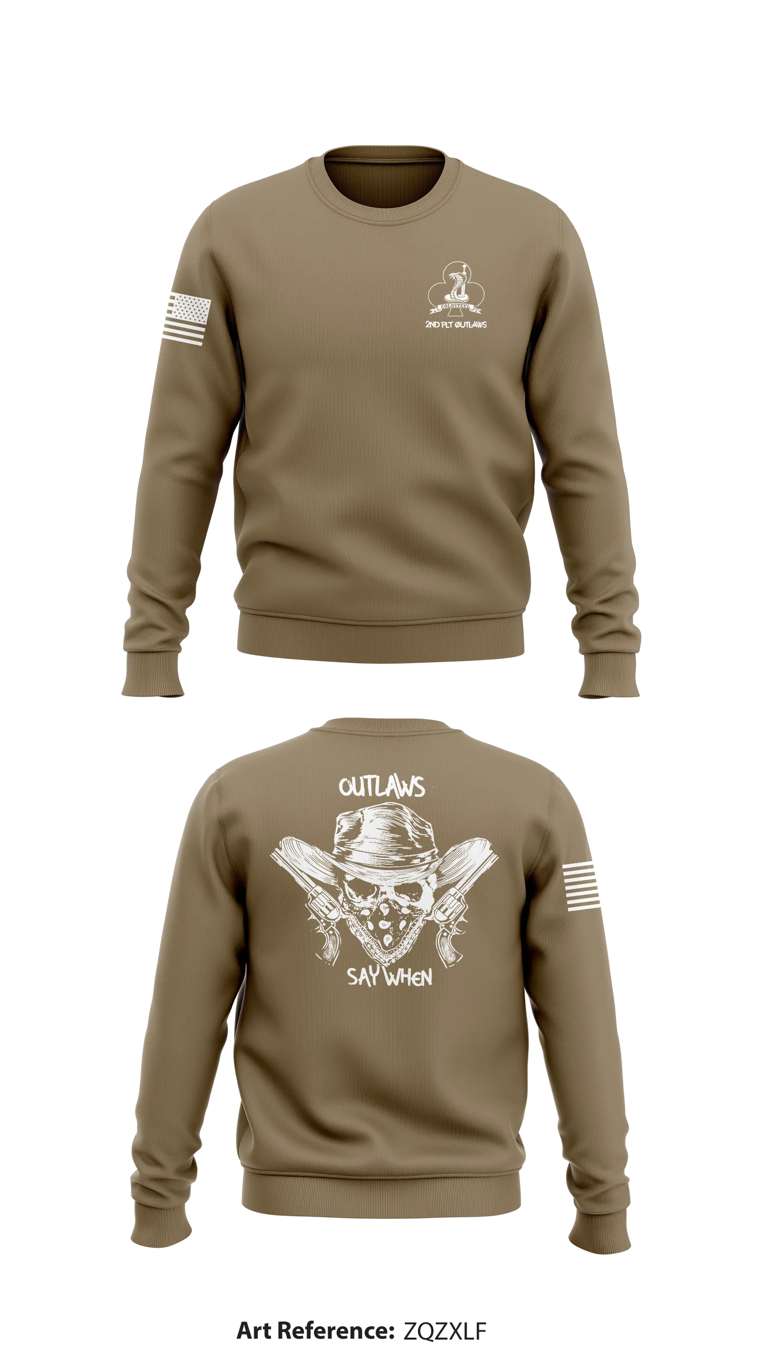 2nd Platoon, C Co, 1-327IN Store 1 Core Men's Crewneck Performance Sweatshirt - ZQzXLf