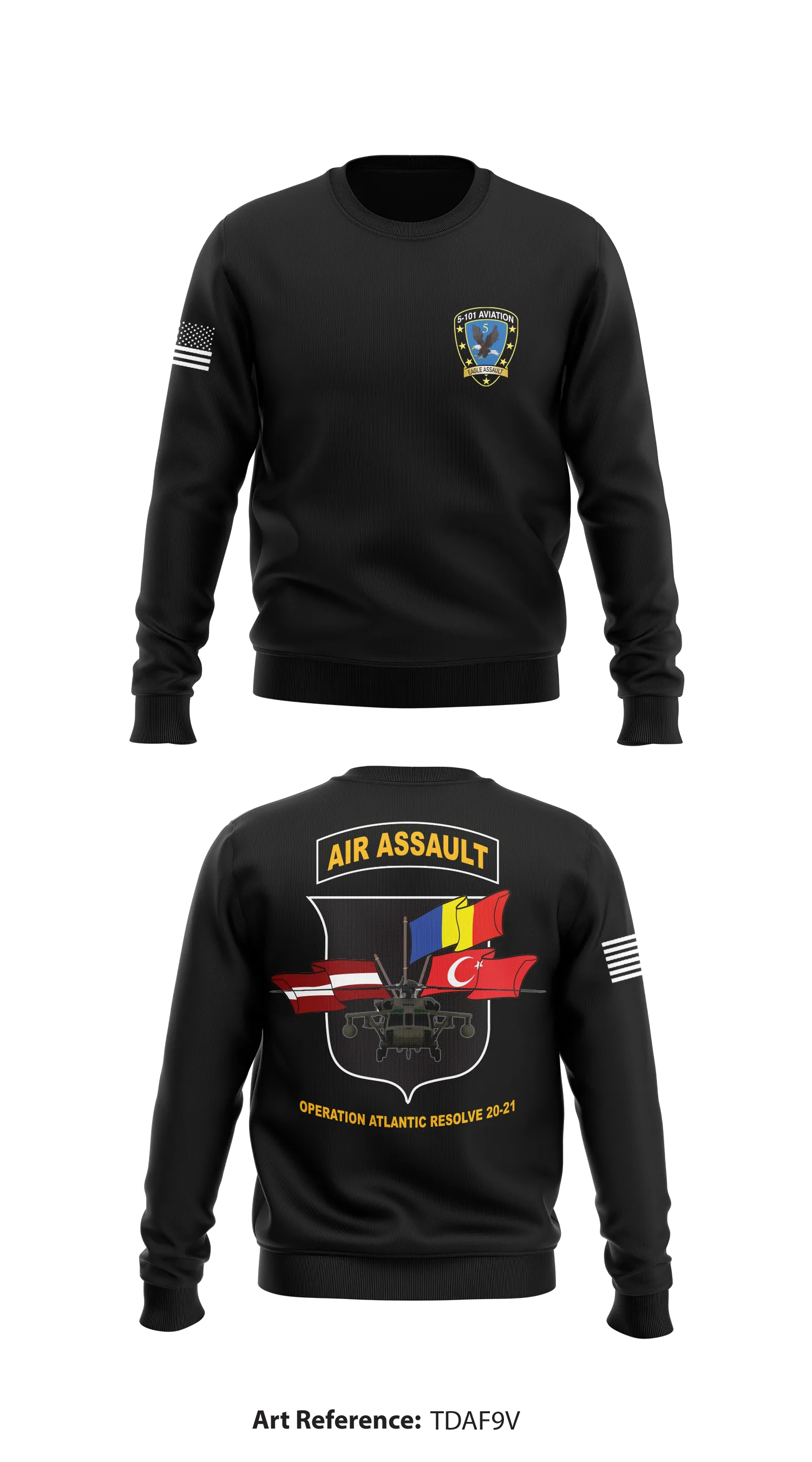 5 101 AVN REGT Store 1 Core Men's Crewneck Performance Sweatshirt - tDAf9V