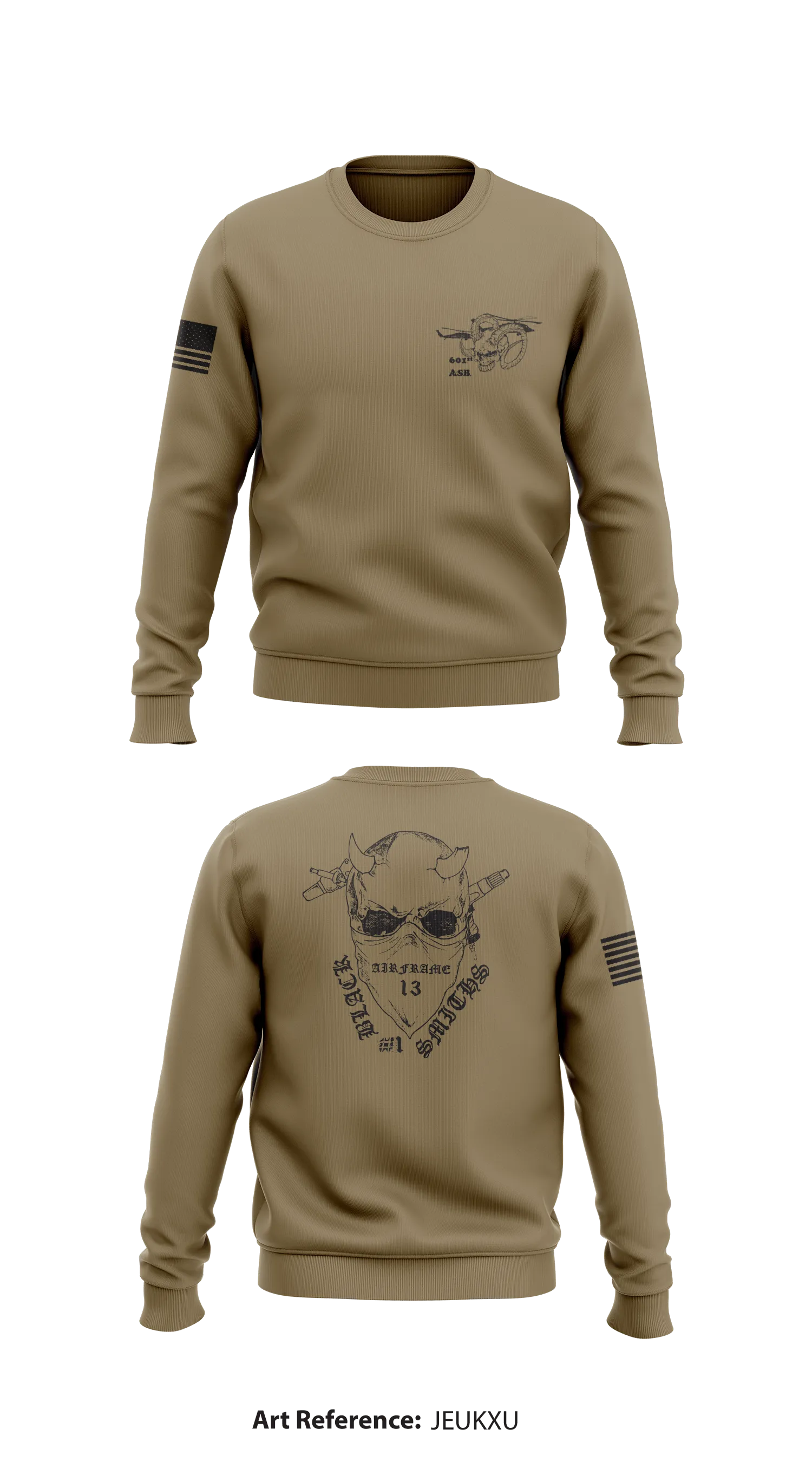 601st ASB Bco Store 1 Core Men's Crewneck Performance Sweatshirt - JEuKxu