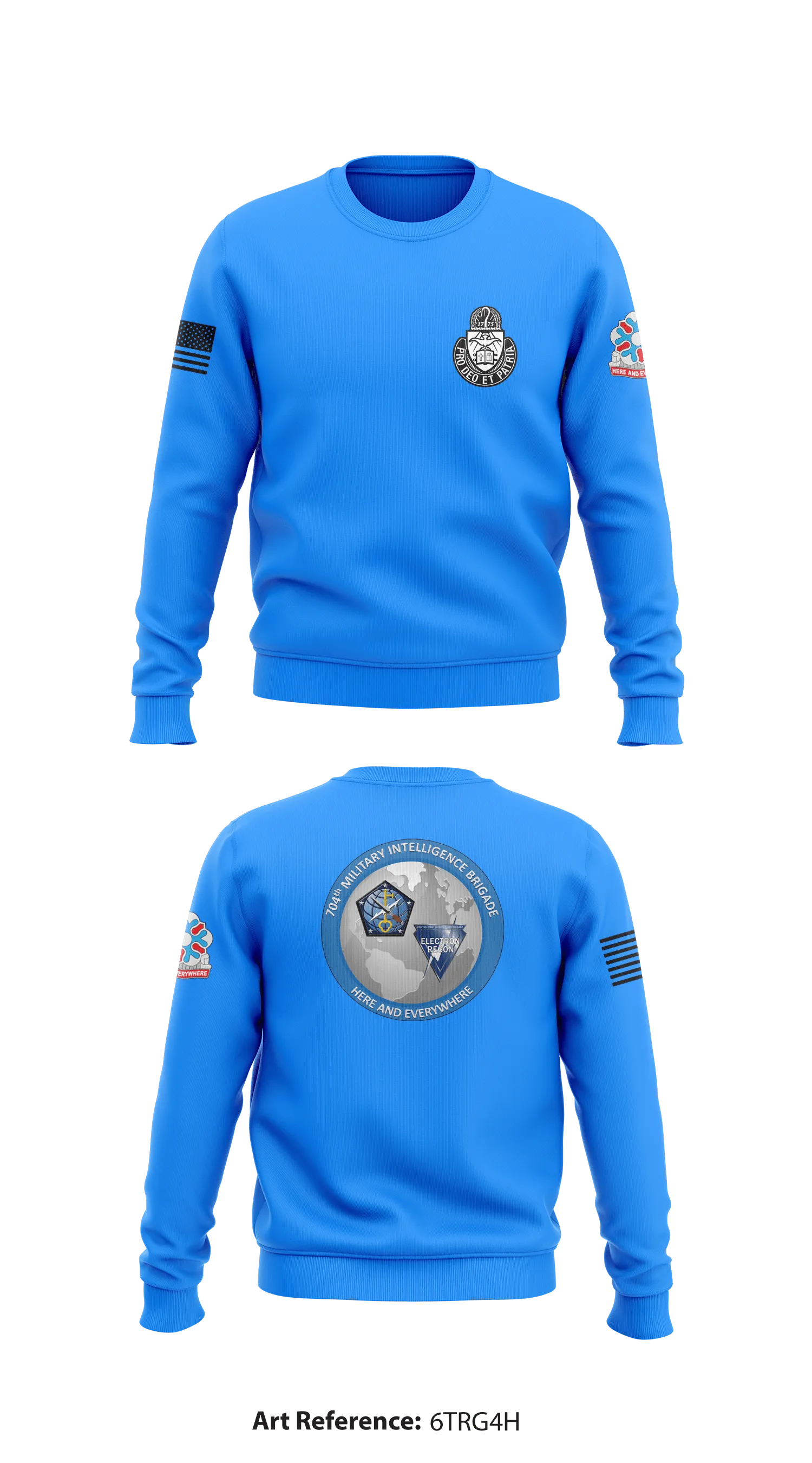 704th MI BDE UMT Store 1 Core Men's Crewneck Performance Sweatshirt - 6TRG4h