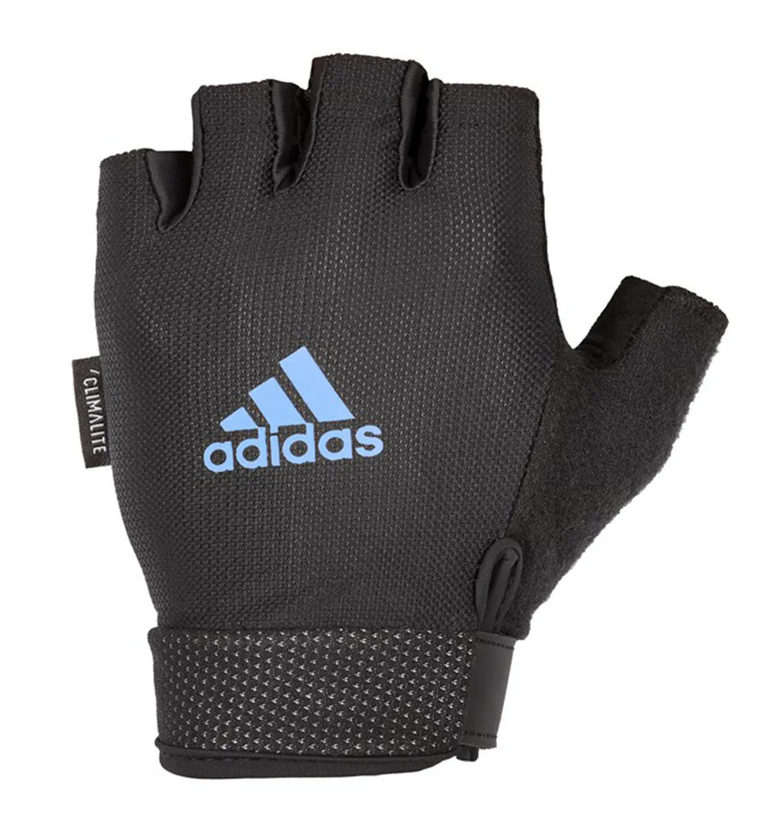 adidas Essential Adjustable Weight Lifting Gloves - Black/Blue