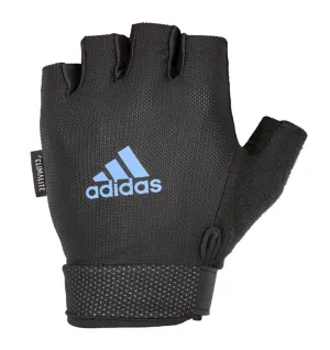 adidas Essential Adjustable Weight Lifting Gloves - Black/Blue