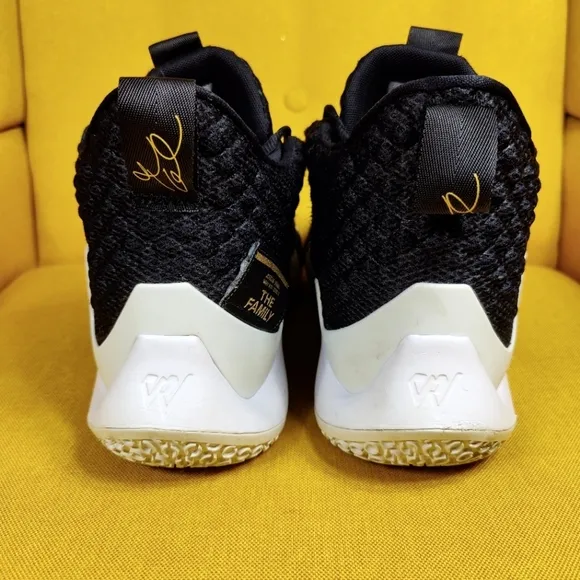 Air Jordan Why Not Zer0.2 The Family Basketball Black Sneakers Mens Shoe Size 14