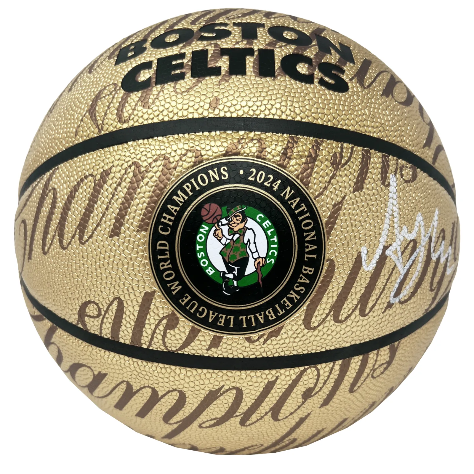 Al Horford Celtics Signed 2024 NBA Finals Champions Gold LE Basketball JSA