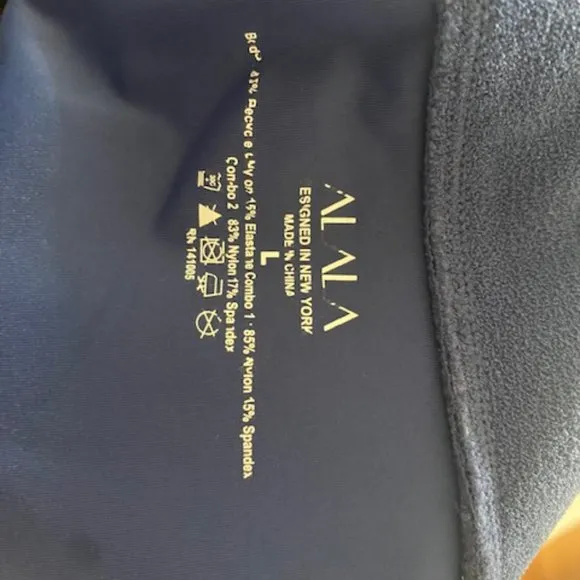Alala Terry Bike Shorts and Bow Tie Sports Bra Matching Set