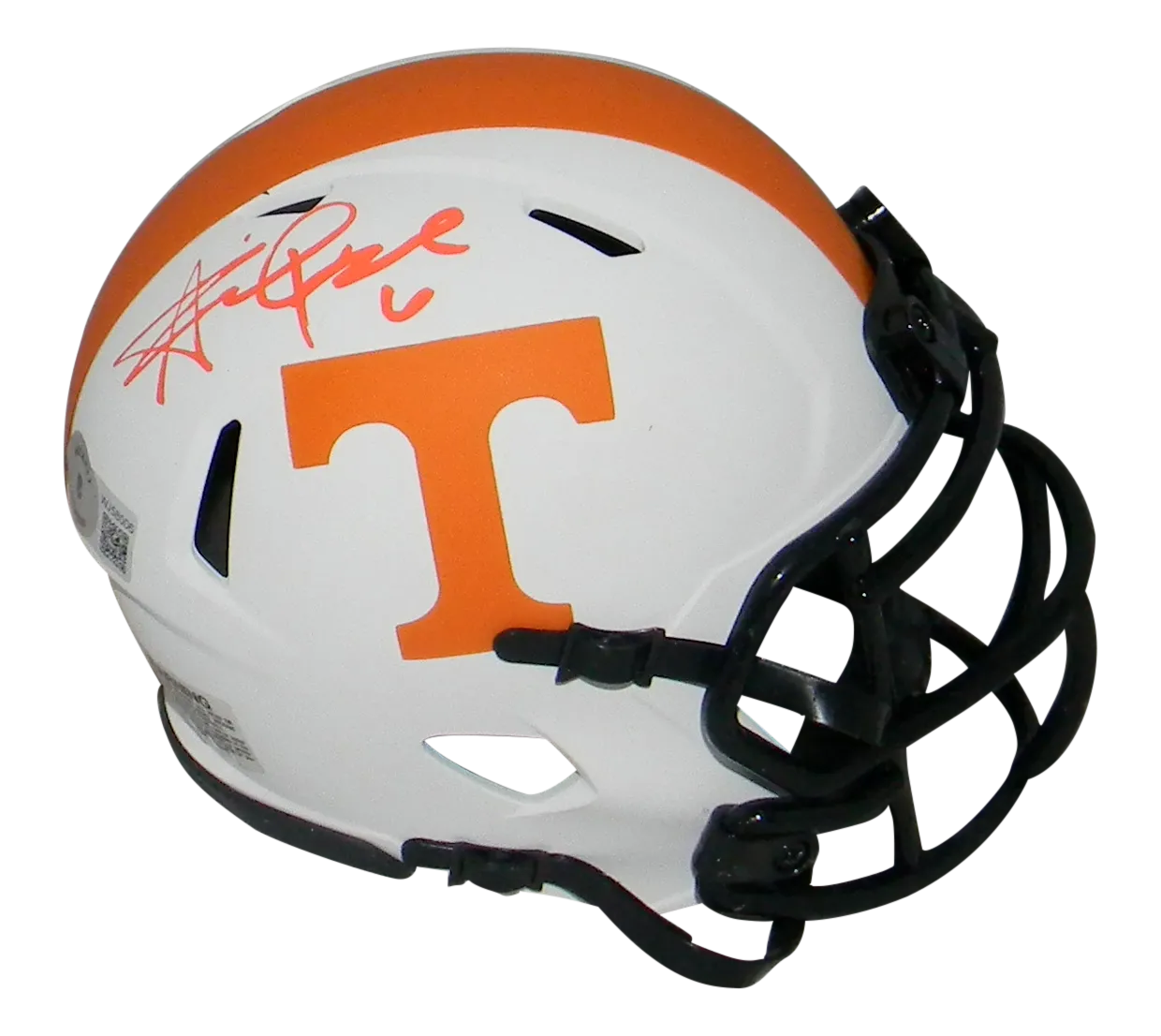 ALVIN KAMARA SIGNED TENNESSEE VOLUNTEERS LUNAR SPEED MINI HELMET BECKETT