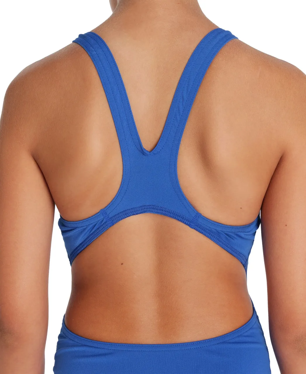 Arena Performance Girls' Solid Team Swim Tech Swimsuit - Royal-White
