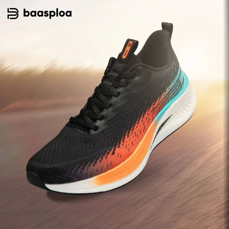Baasploa Men's Breathable Cushioning Running Shoes
