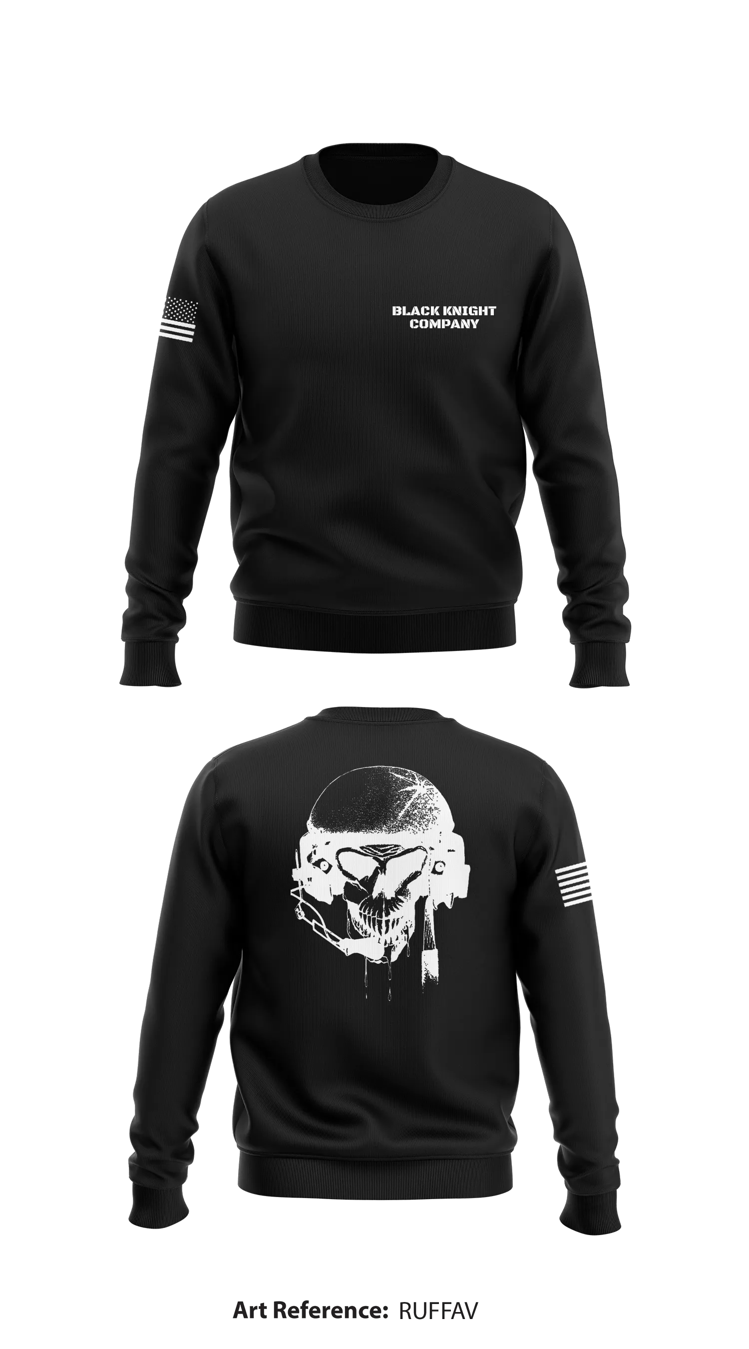 Black Knight Company Store 1 Core Men's Crewneck Performance Sweatshirt - RUffaV