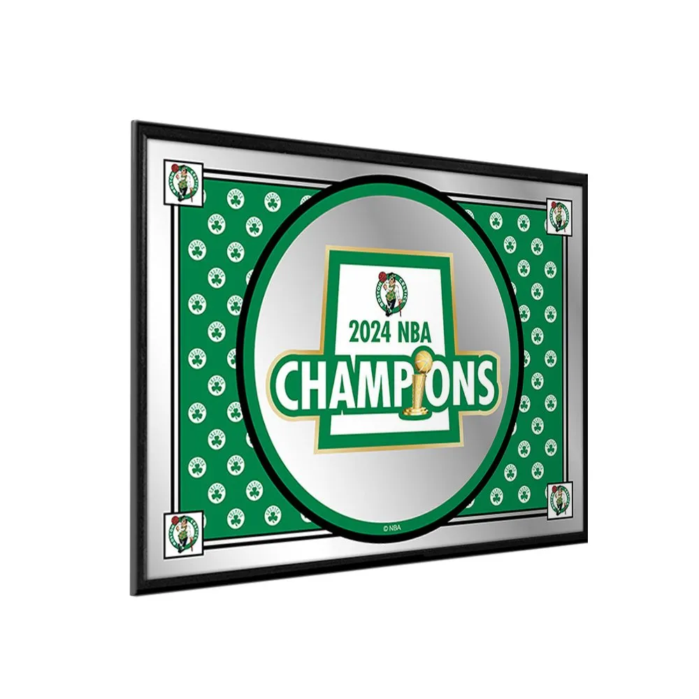 Boston Celtics: 2024 NBA Champions - Framed Mirrored Wall Sign
