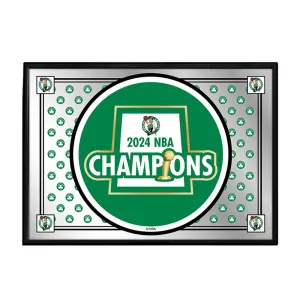 Boston Celtics: 2024 NBA Champions - Framed Mirrored Wall Sign