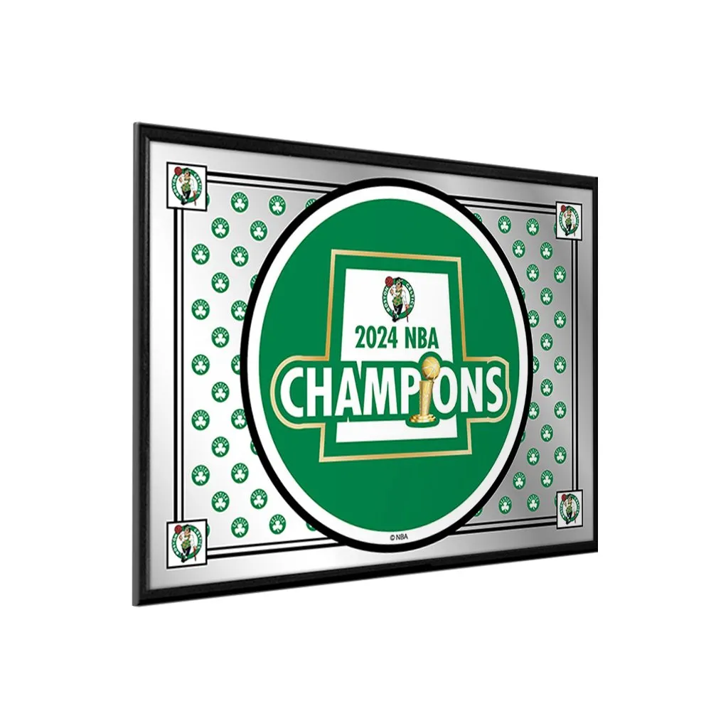 Boston Celtics: 2024 NBA Champions - Framed Mirrored Wall Sign