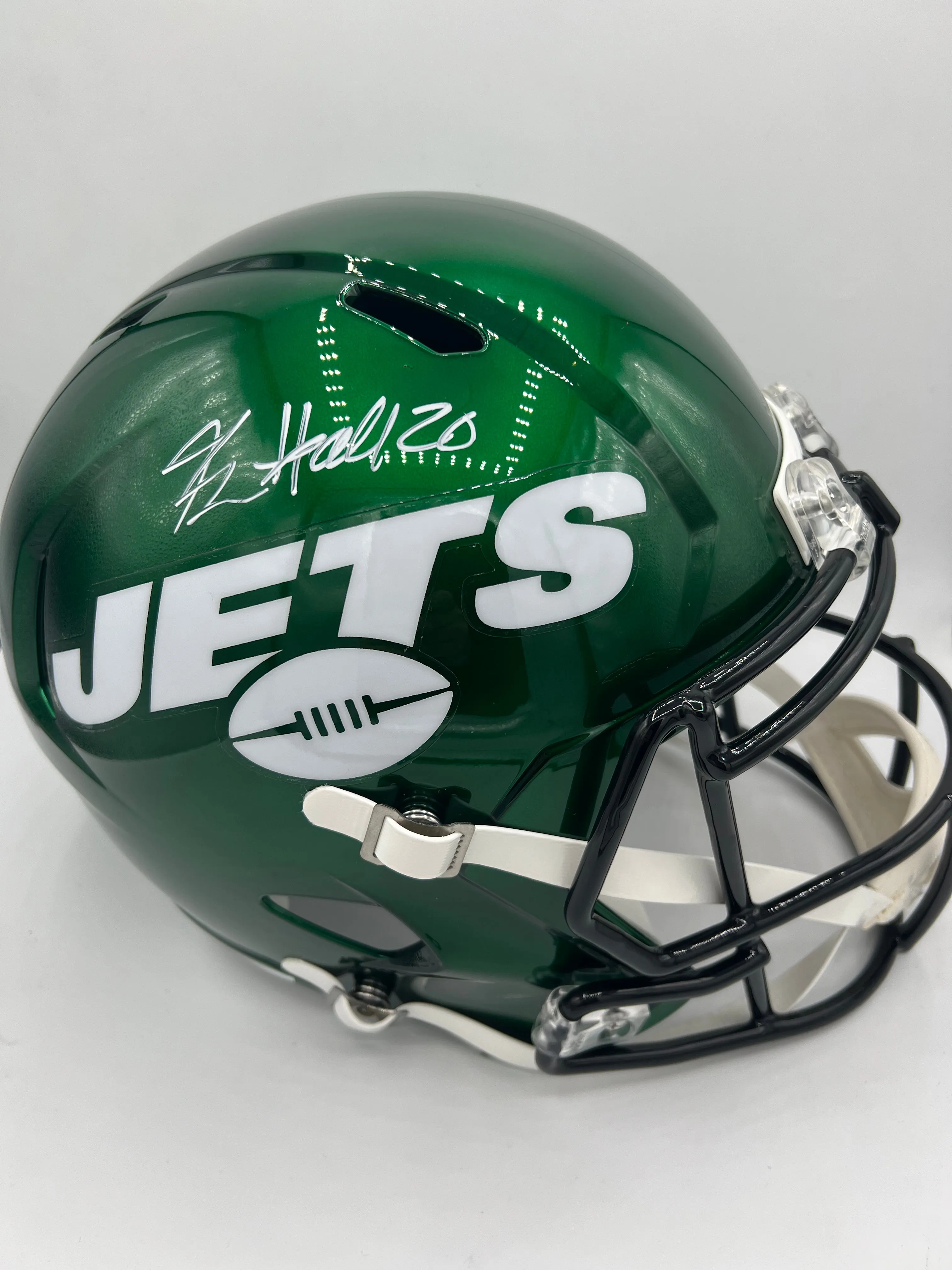 Breece Hall Autographed NY Jets Speed Replica Helmet (Fanatics)