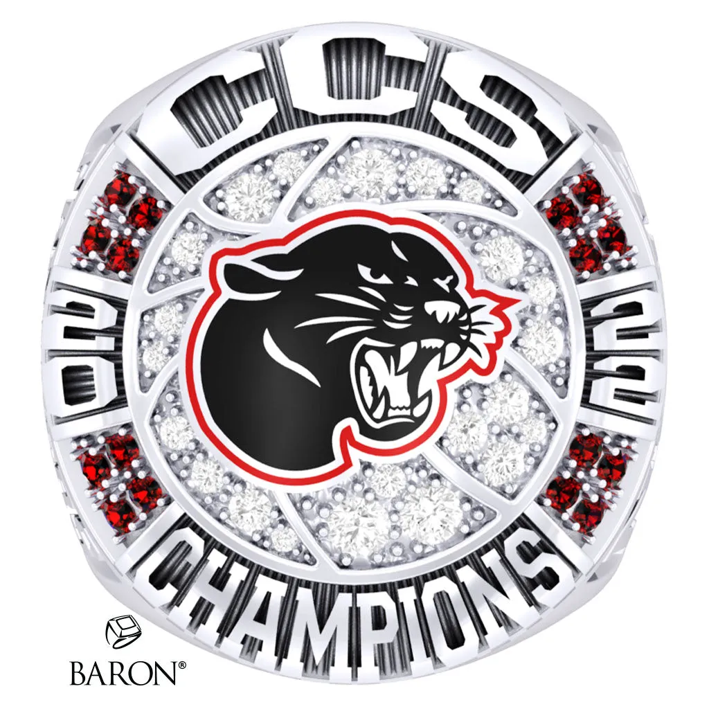Burlingame High School Boys Basketball 2022  Championship Ring - Design 2.5