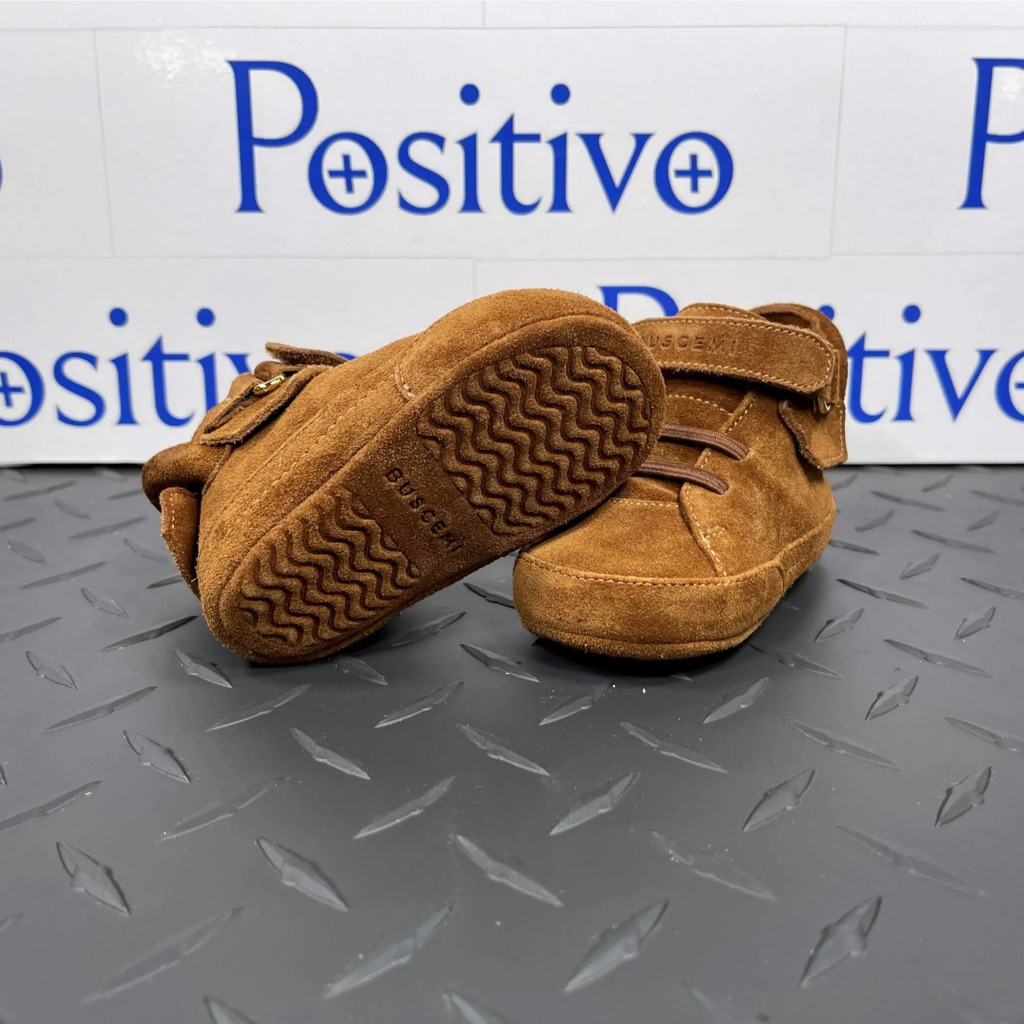 Buscemi 100MM Baby Ippocastano Leather Sneakers