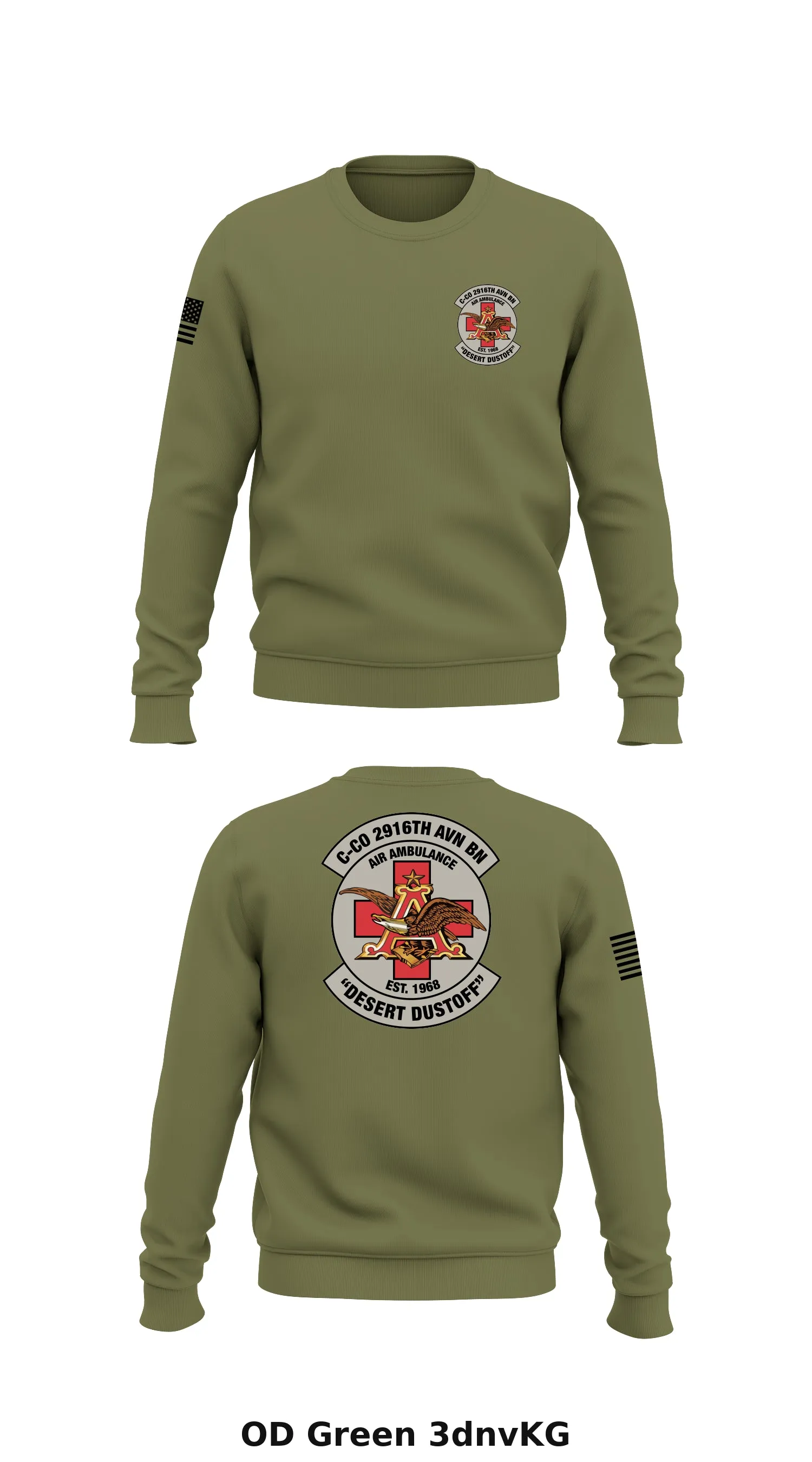 C Co. 2916th AVN BN Store 1 Core Men's Crewneck Performance Sweatshirt - 3dnvKG