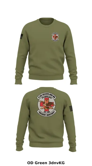 C Co. 2916th AVN BN Store 1 Core Men's Crewneck Performance Sweatshirt - 3dnvKG