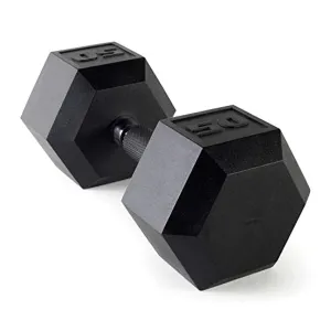 CAP Barbell Coated Dumbbell Weights with Padded Grip, 50-Pound