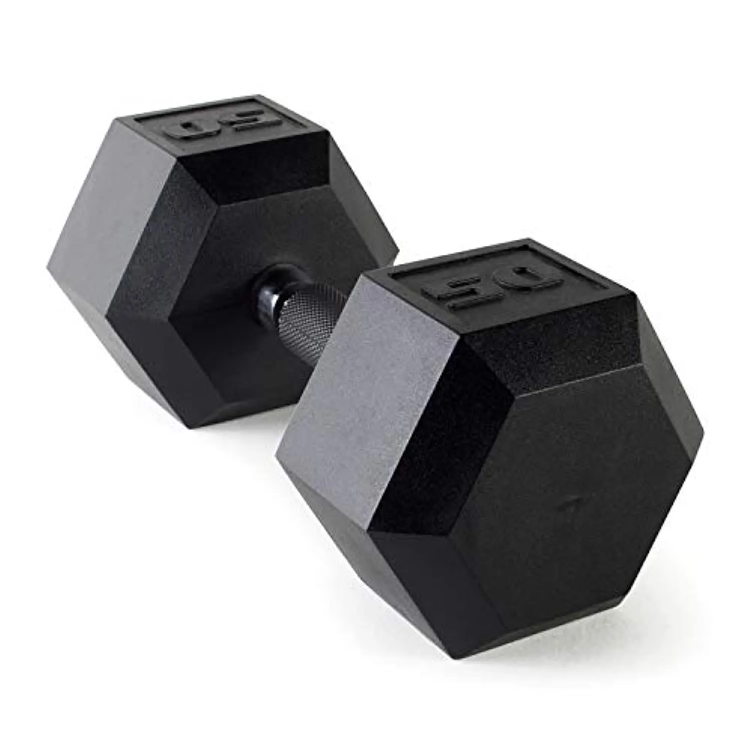 CAP Barbell Coated Dumbbell Weights with Padded Grip, 50-Pound