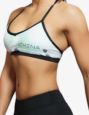 CEMO Deep-V Sports Bra – Mint Grey