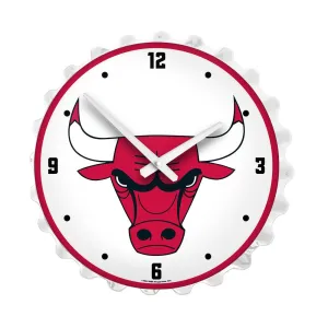 Chicago Bulls: Bottle Cap Lighted Wall Clock