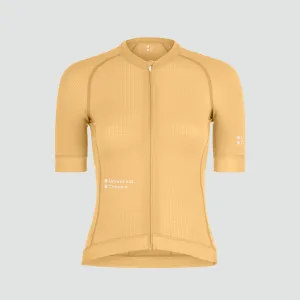 Chroma Womens Short Sleeve Jersey - Sand Brown