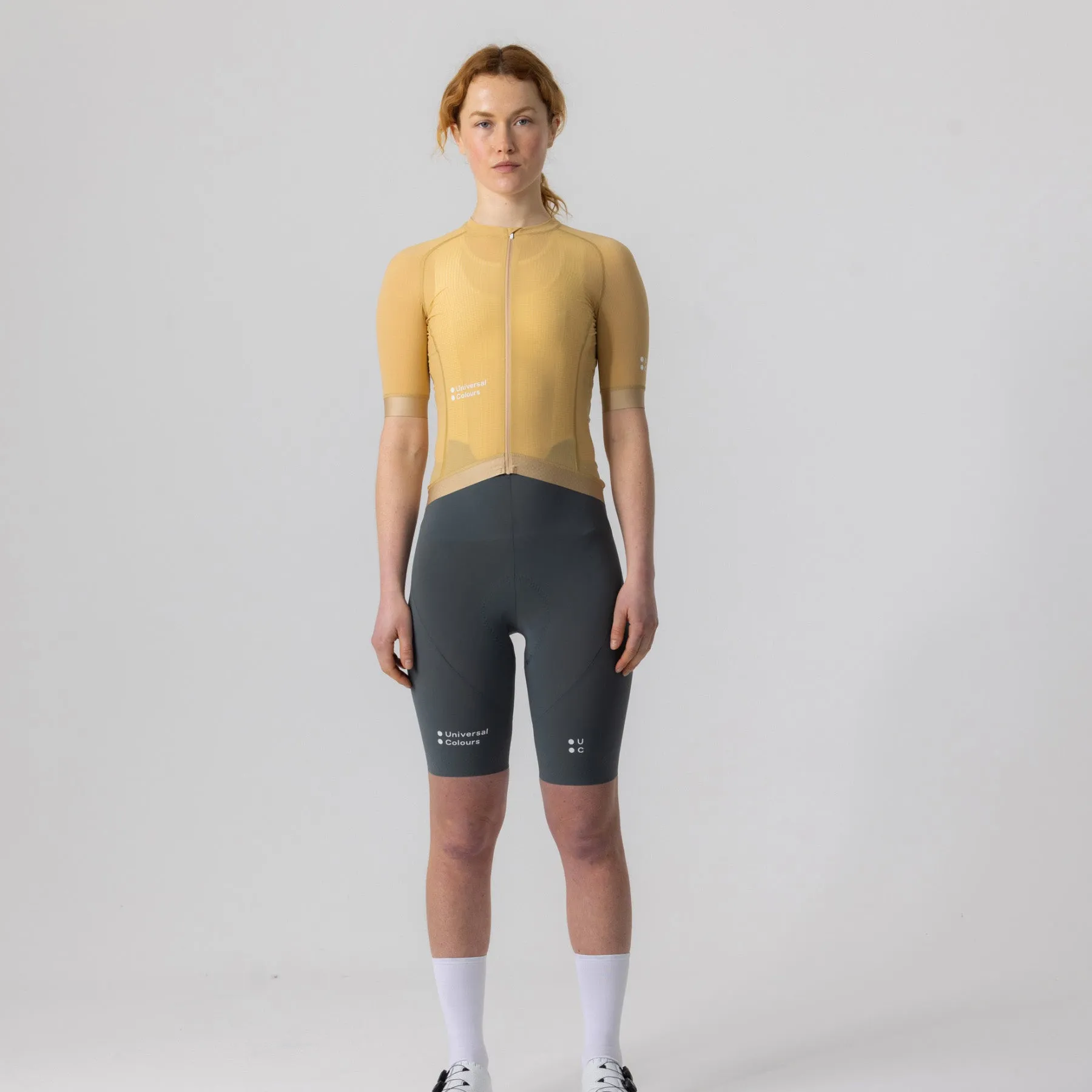 Chroma Womens Short Sleeve Jersey - Sand Brown