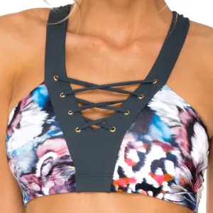 CIENFUEGOS - Grommet T Back Sports Bra