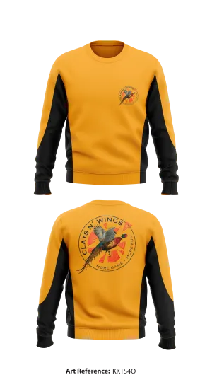 Clays N' Wings Shooting Instruction Store 1 Core Men's Crewneck Performance Sweatshirt - kKTs4q