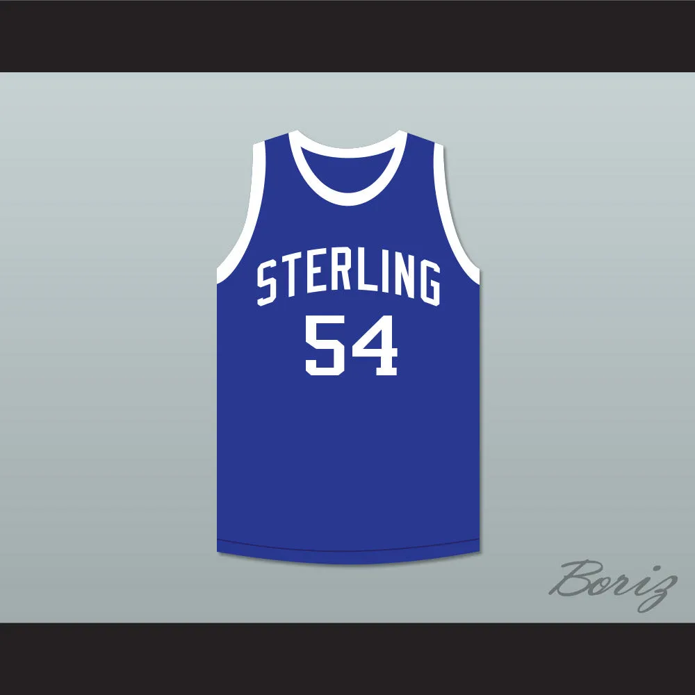 Clyde Drexler 54 Sterling High School Raiders Blue Basketball Jersey 1