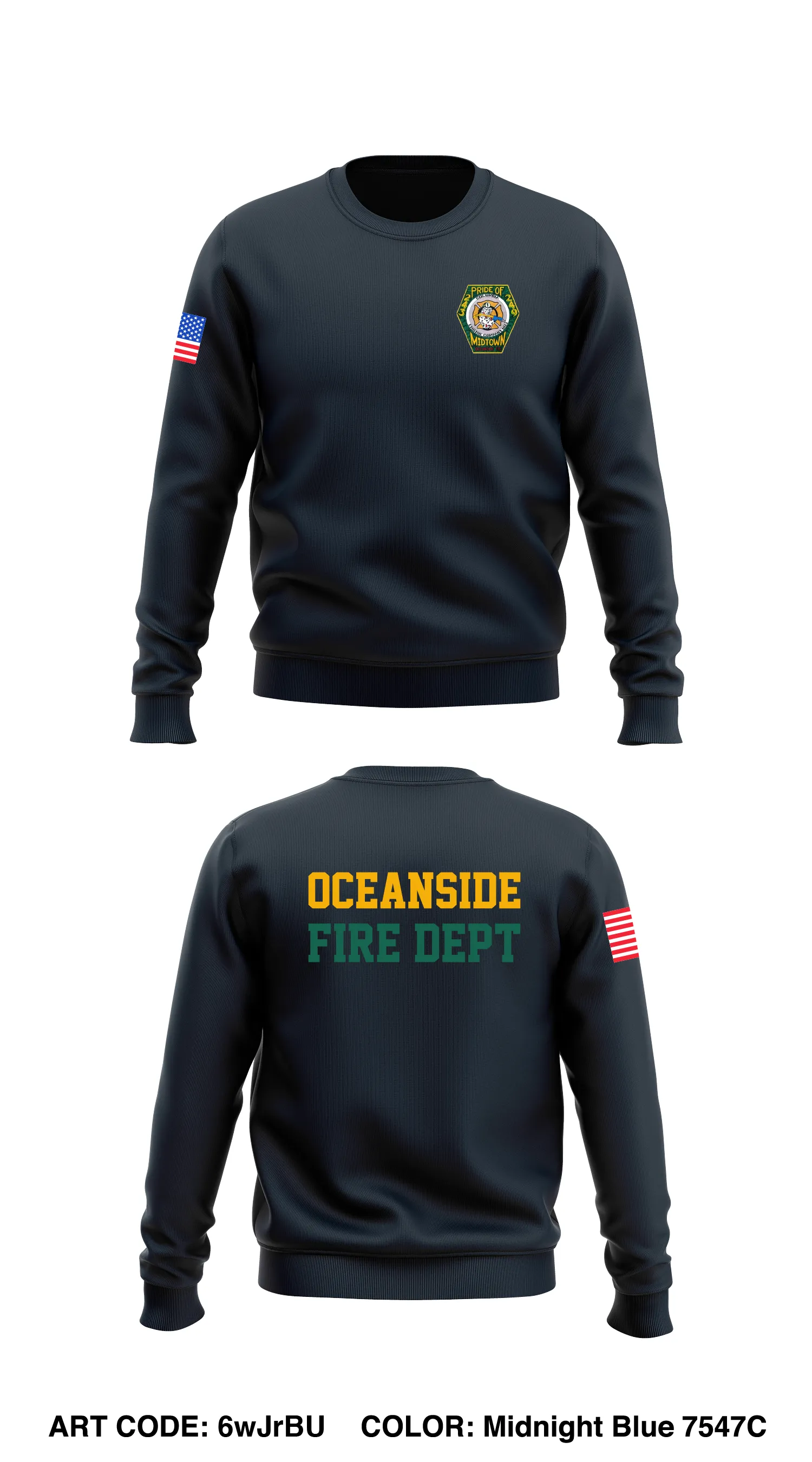 Columbia Engine Company #1 Store 1 Core Men's Crewneck Performance Sweatshirt - 6wJrBU
