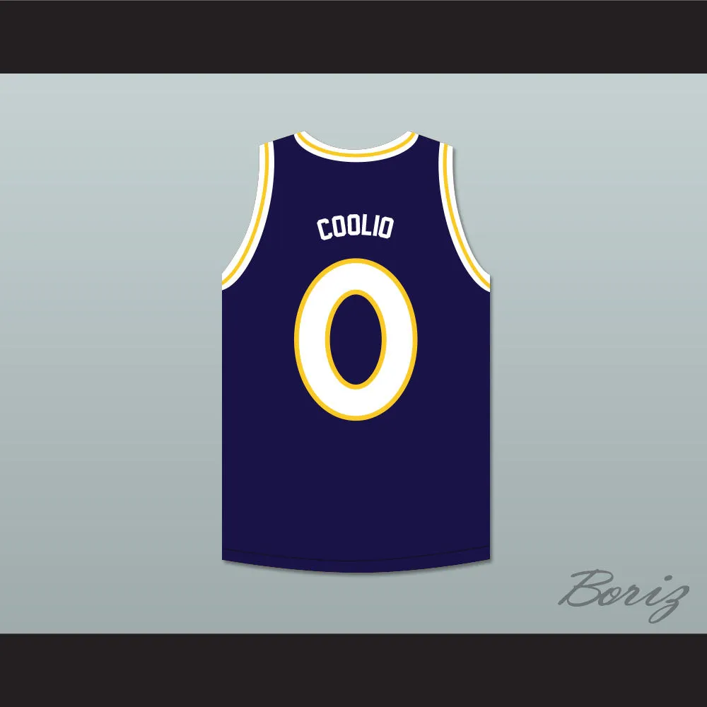 Coolio 0 Monstars Dark Blue Basketball Jersey Hit Em High