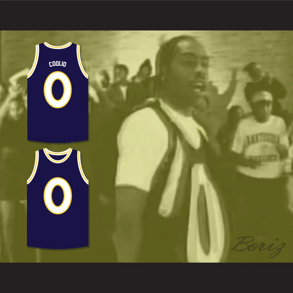 Coolio 0 Monstars Dark Blue Basketball Jersey Hit Em High