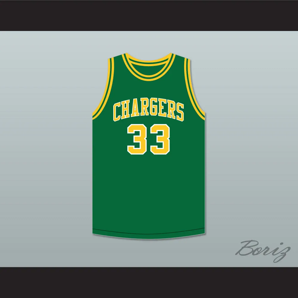 David Thompson 33 Crest High School Chargers Green Basketball Jersey 2