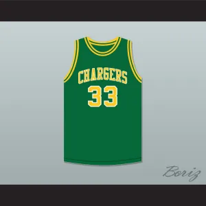 David Thompson 33 Crest High School Chargers Green Basketball Jersey 2