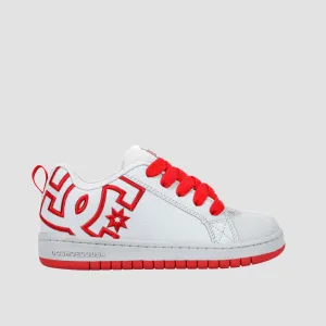 DC Court Graffik Shoes - Grey/Grey/Red - Kids
