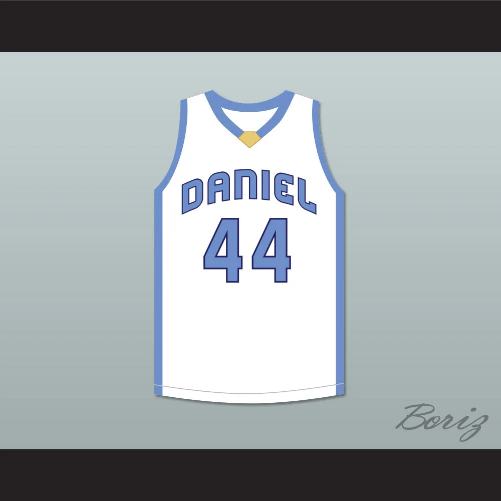 DeAndre Hopkins 44 D. W. Daniel High School Lions White Basketball Jersey
