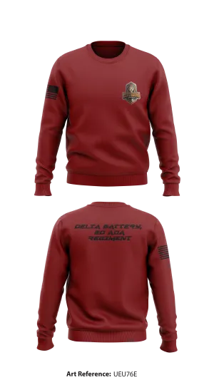 Delta Battery, 2D ADA Regiment Store 1 Core Men's Crewneck Performance Sweatshirt - UeU76E