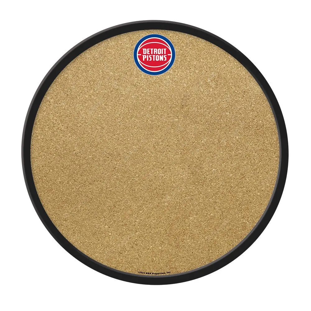 Detroit Pistons: Modern Disc Cork Board