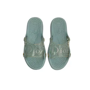 Dior Baby Blue Rubber Slides
