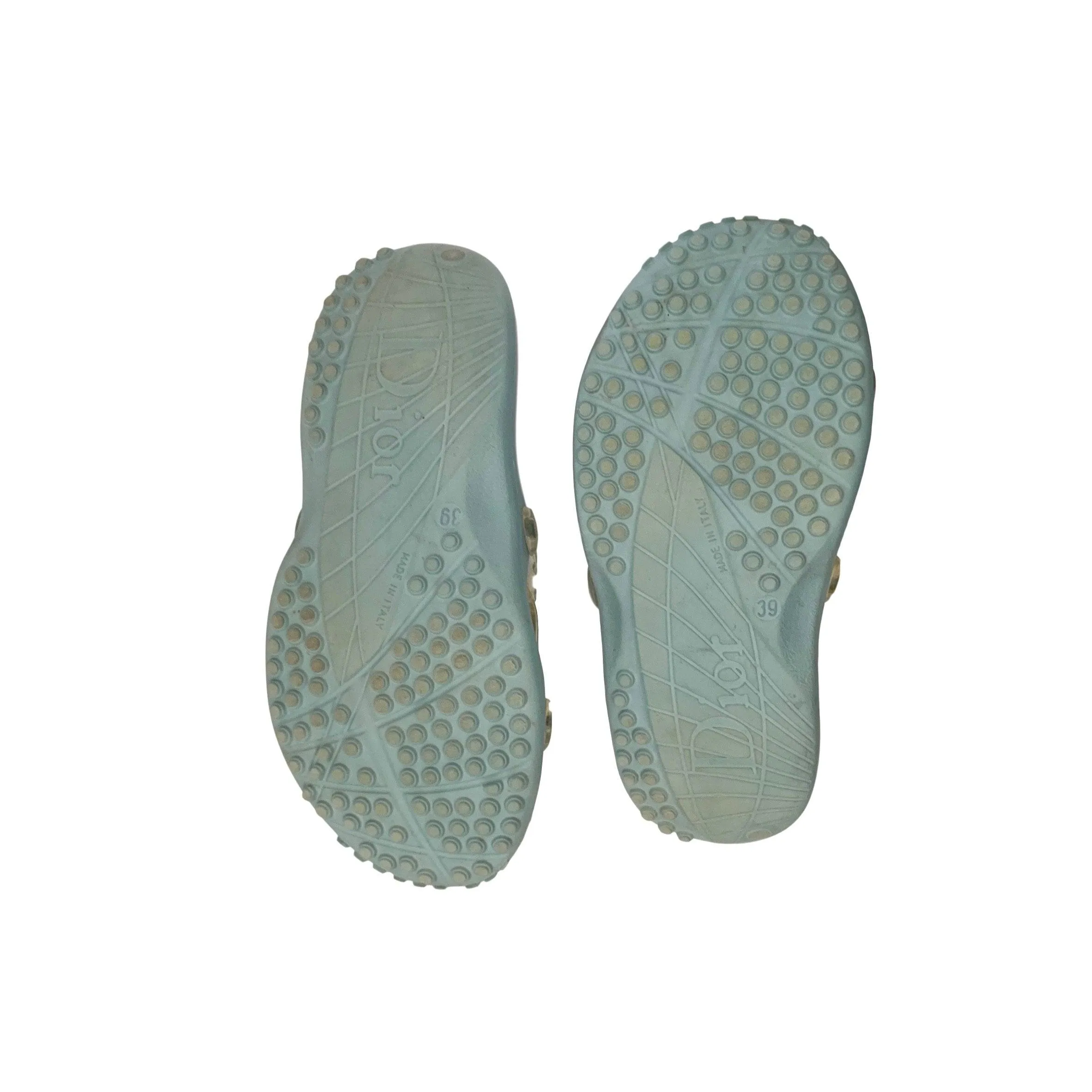 Dior Baby Blue Rubber Slides