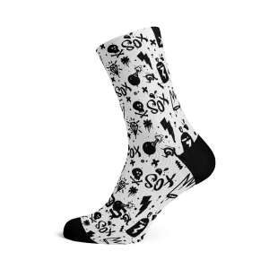 Doodle White Socks