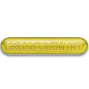 #E371 Cross Country Enamel Badges - pack of 5