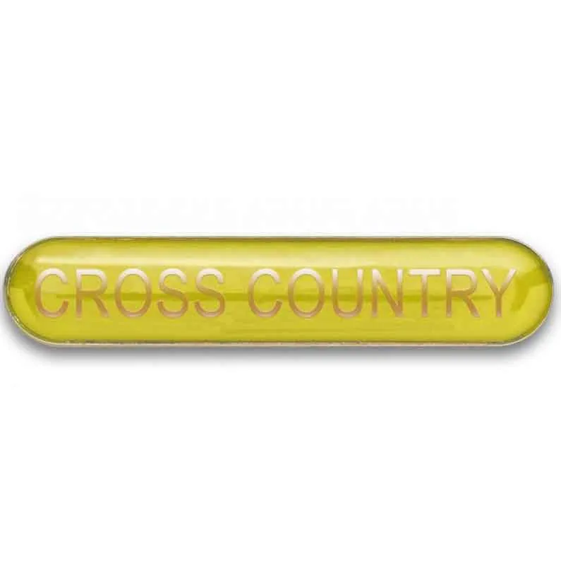 #E371 Cross Country Enamel Badges - pack of 5