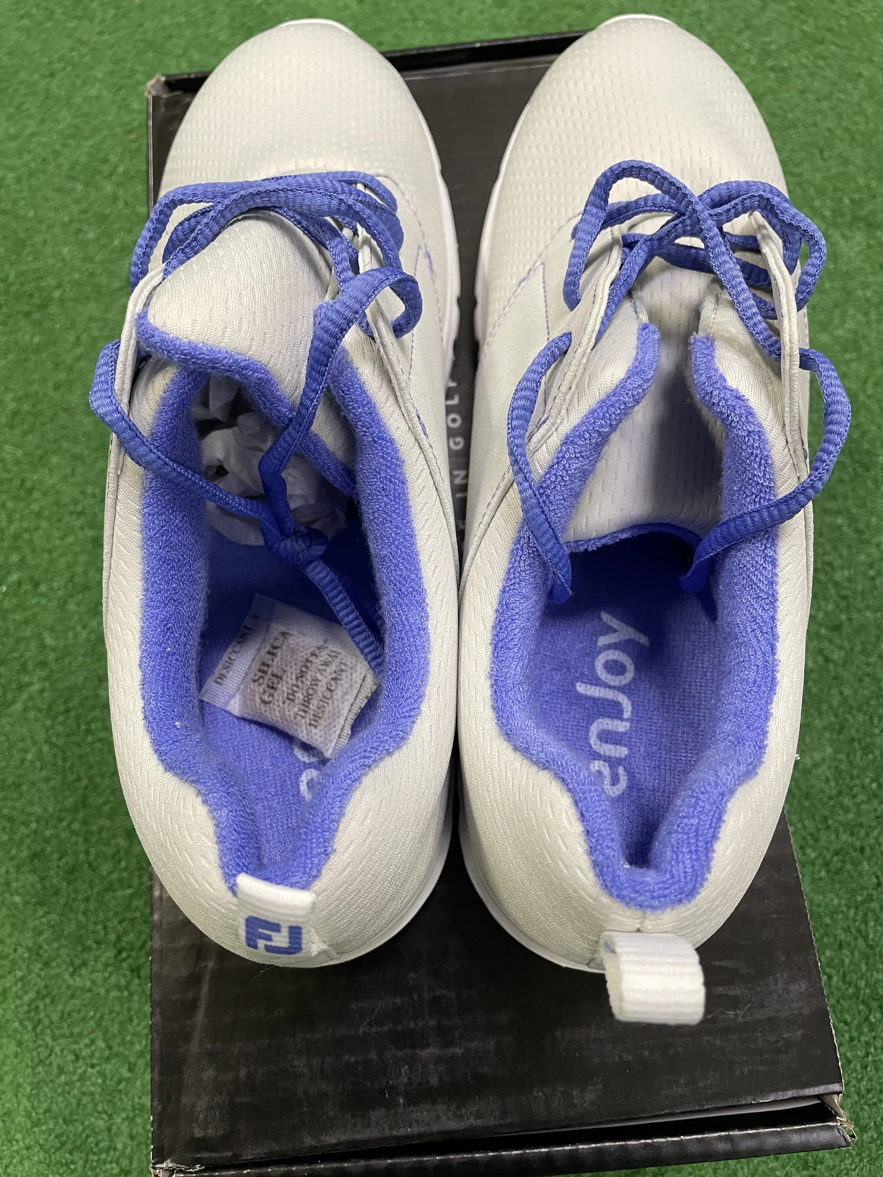 EX Shop Display Footjoy Ladies enJoy Golf Shoes 95708K / Light Grey / Size UK 7 W