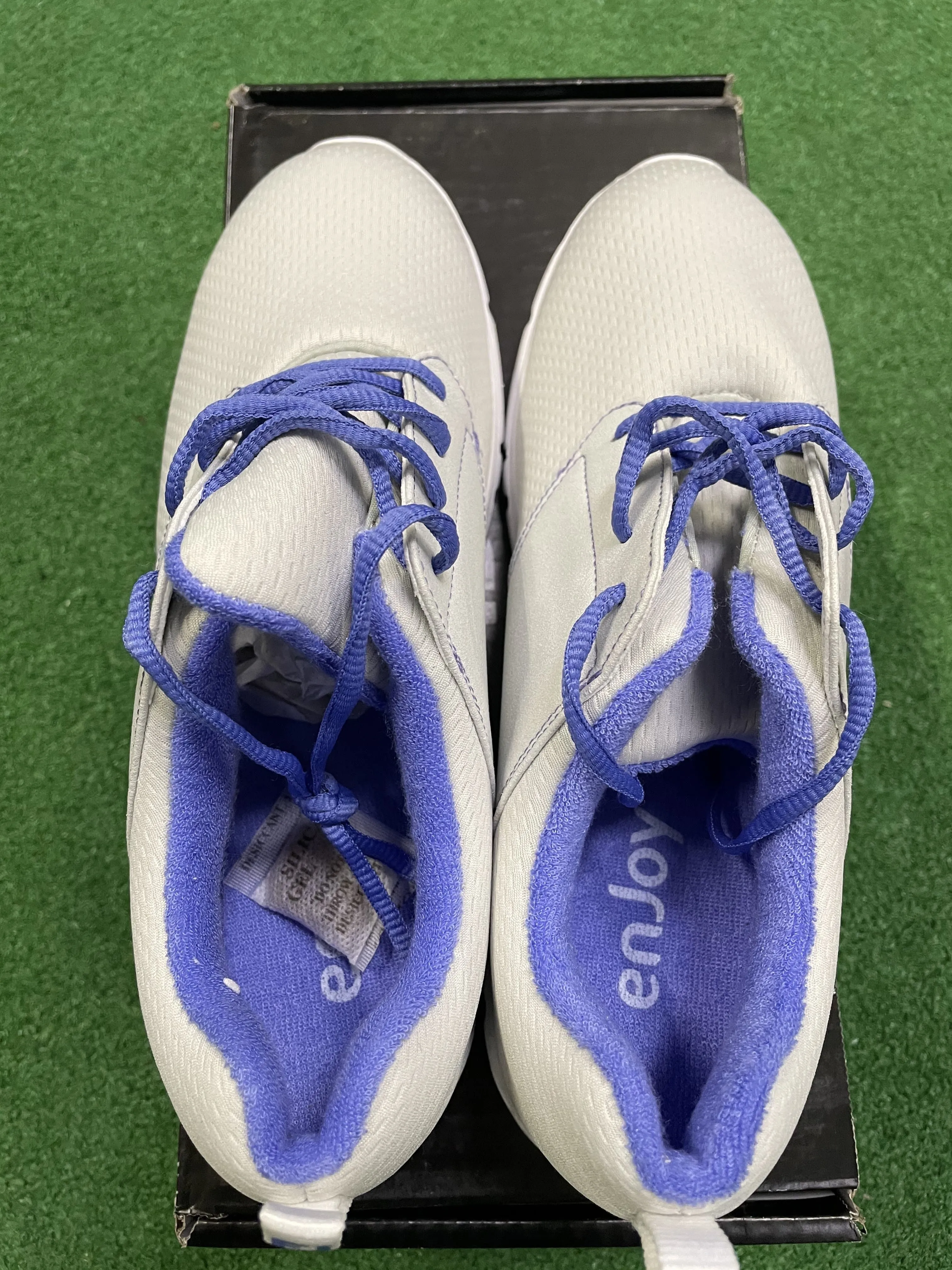 EX Shop Display Footjoy Ladies enJoy Golf Shoes 95708K / Light Grey / Size UK 7 W