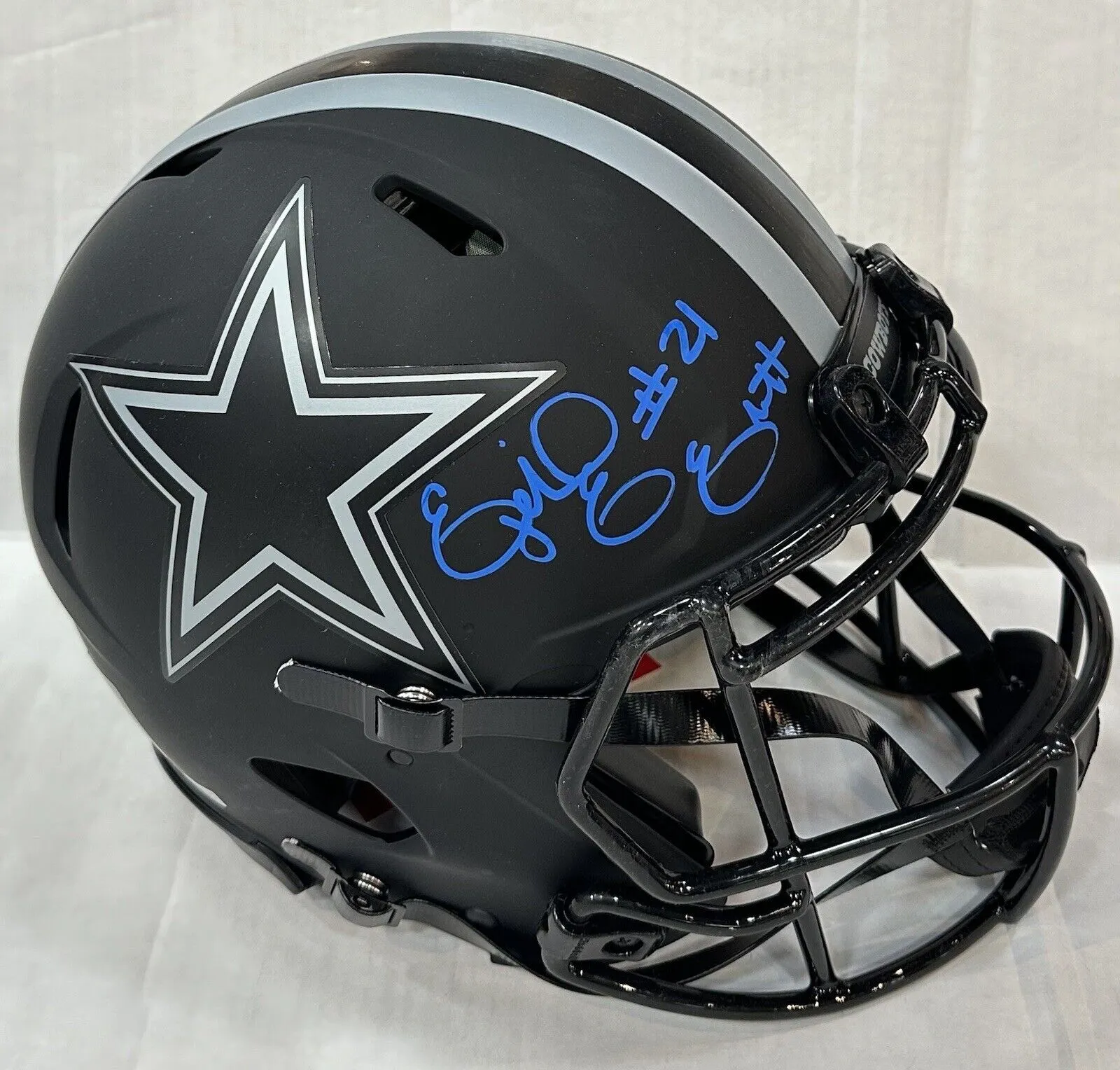 Ezekiel Elliott Signed Cowboys Eclipse Authentic Proline FS Helmet Auto Fanatics