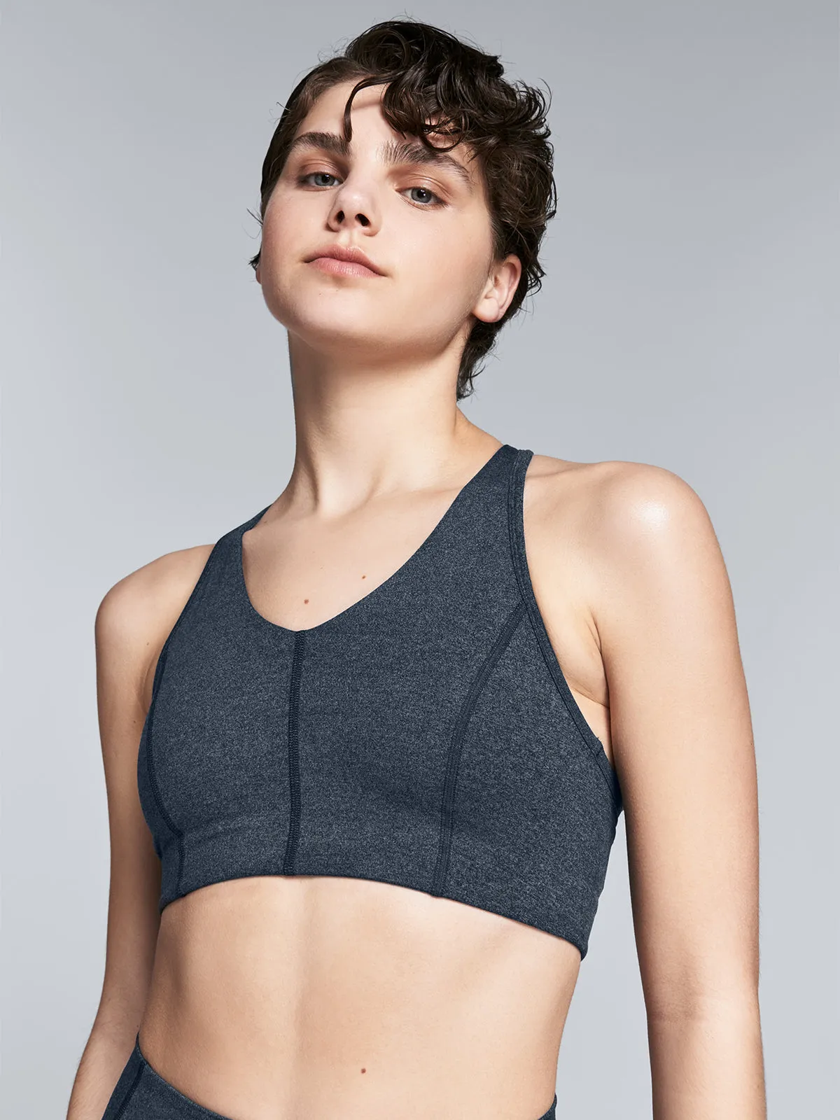 FEMME FATALE PLUSH Sports Bra Midnight Marl